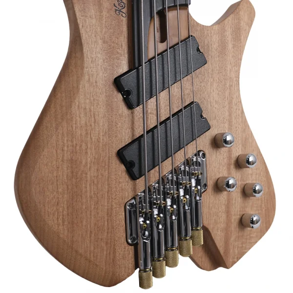 KOZMOS KHB-HLB5-NT Perdesiz Headless 5 Telli Bas Gitar