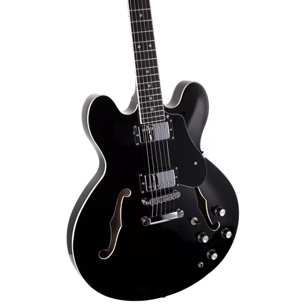 Kozmos KHB-JZ1000-BK Hollow Body Siyah Elektro Gitar
