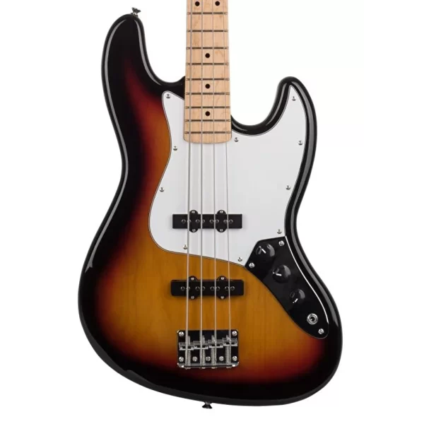 KOZMOS KJB-ALDJJ-GMN-3TS Jazz Bass Akçaağaç Klavye Sunburst Bas Gitar