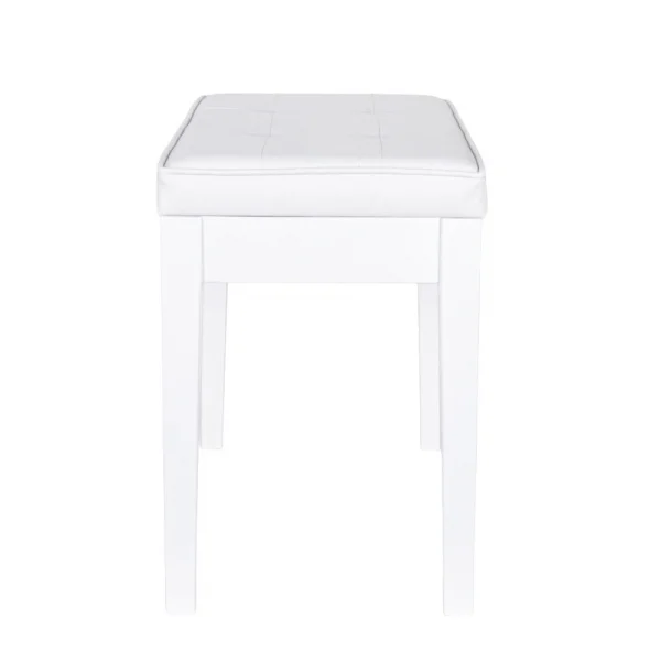 KOZMOS KPB-014-WHP Parlak Beyaz Piyano Taburesi