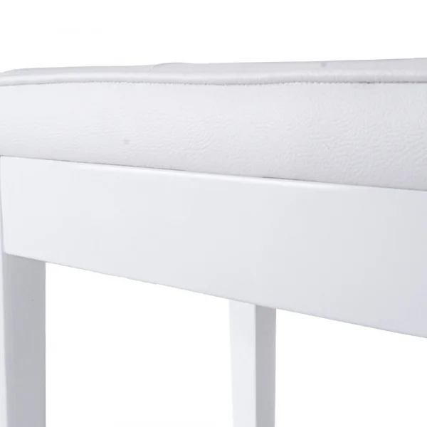 KOZMOS KPB-014-WHP Parlak Beyaz Piyano Taburesi