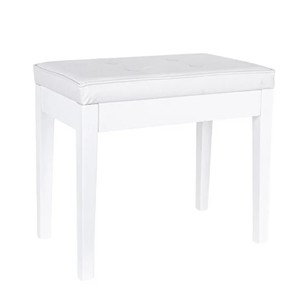 KOZMOS KPB-014-WHP Parlak Beyaz Piyano Taburesi