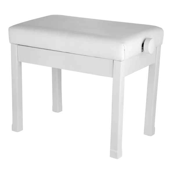 KOZMOS KPB-120WH / Ayarlı Piyano Taburesi (Beyaz)