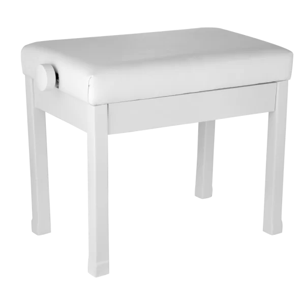 KOZMOS KPB-120WH / Ayarlı Piyano Taburesi (Beyaz)