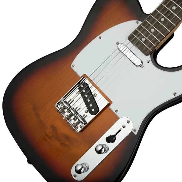 Kozmos KTL-ALDSSS-GRWN-3TS Gülağacı Klavye 3-Tone Sunburst Elektro Gitar