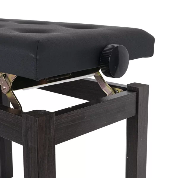 KOZMOS P-310-RW Ayarlı Piyano Taburesi - Kahverengi - Siyah