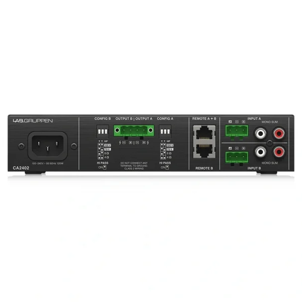 LAB GRUPPEN CA2402 2 x 240W Kurulum Amplifikatörü Energy Star Sertifikalı