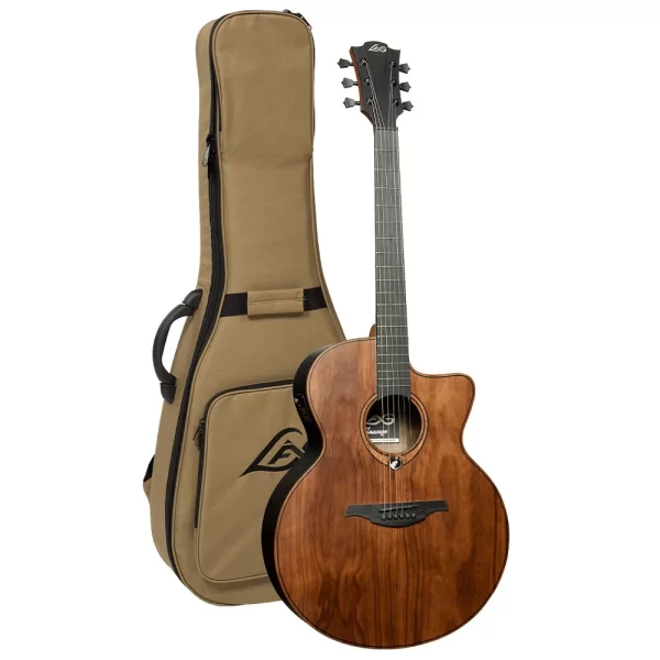 LAG GLA SAUVAGE-JCE Jumbo Elektro Akustik Gitar