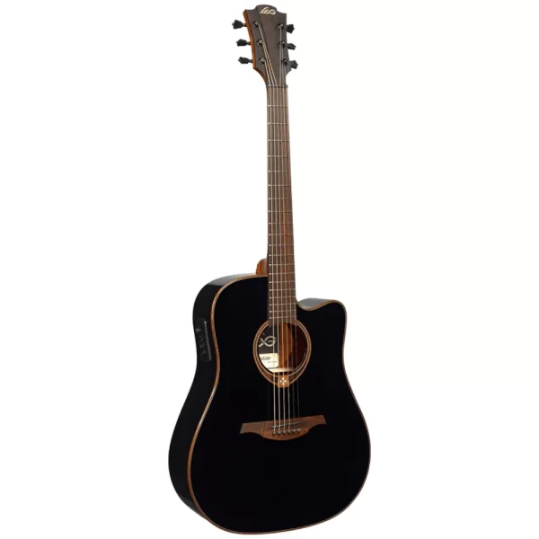 LAG GLA T118DCE-BLK  Sİyah Dreadnought Cutaway Elektro Akustik Gitar