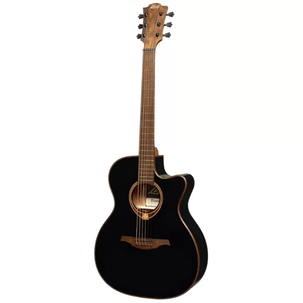 LAG T118ACE-BLK Tramontane Auditorium Cut Black Elektro Akustik Gitar