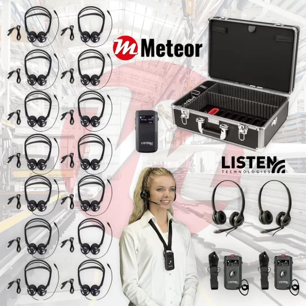 ListenTALK R162 One-way 2 Host 14 Audience Tour Guide System | LK1-LKR11