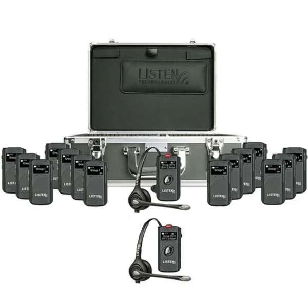 ListenTALK R162 2+14 Tur Rehber Sistemi | 2 Sunucu 14 dinleyici LKR11 PRO Ekranlı