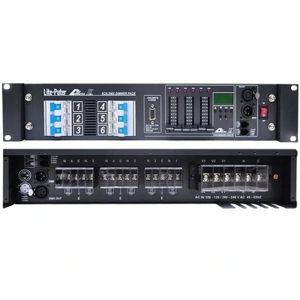 Lite Puter DX-626 6 Kanal Dimmer, 6x20A