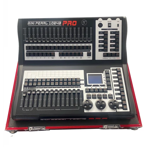 LOTUS MINI PEARL 1024B PRO King Kong Işık Kontrol Mikseri, 1024-kanal, Case ile