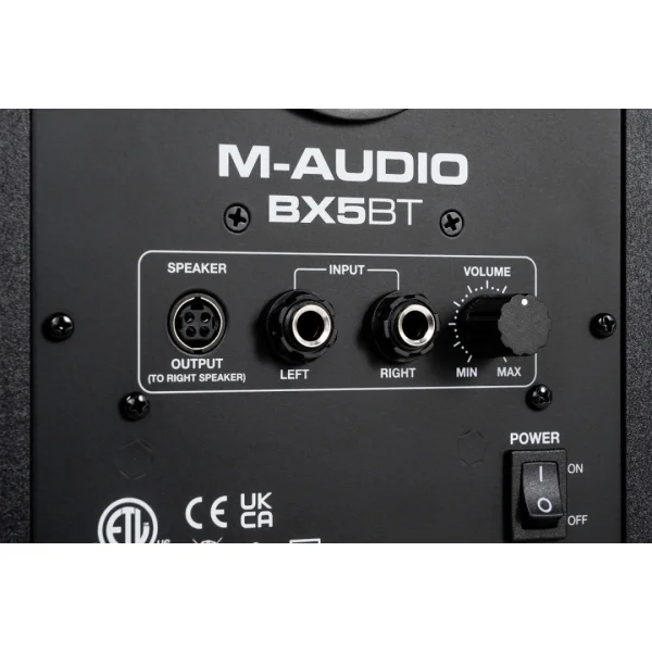 M-Audio BX5BT 5  DSP Destekli, Bluetooth bağlantılı, Applikasyon Kontrollü Amplifikatörlü Stüdyo Hoparlörleri (Çift)