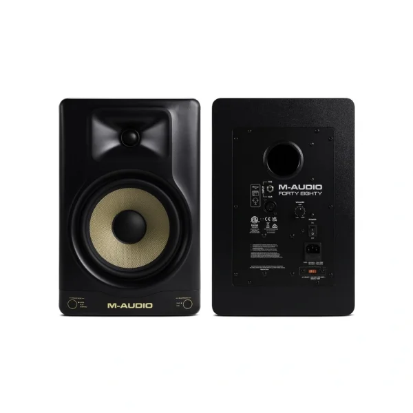 M-Audio Forty Eighty (Kutusu Hasarlı) Yeni Nesil, 8 DSP destekli, Bluetooth özellikli, Stüdyo Monitörü (Tek)