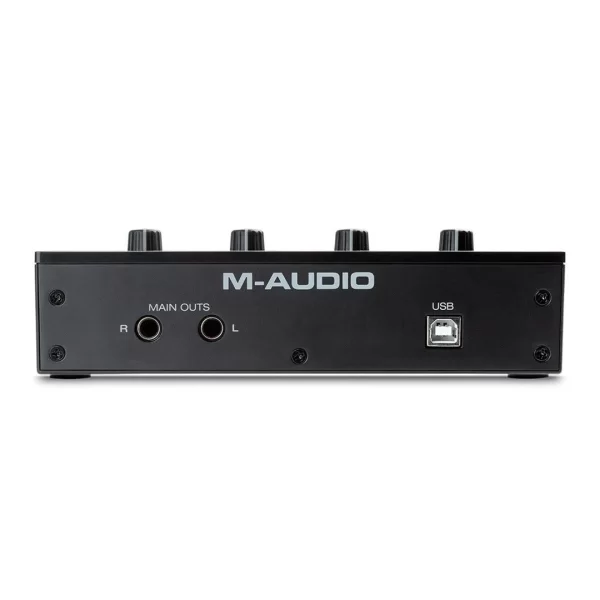 M-Audio M-Track Duo | 2 Kanal, 48 khz, 2 Mikrofon / Enstrüman / Line girişli ses kartı