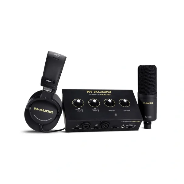 M-Audio M-Track Duo HD Producer Pack Stüdyo kayıt paketi