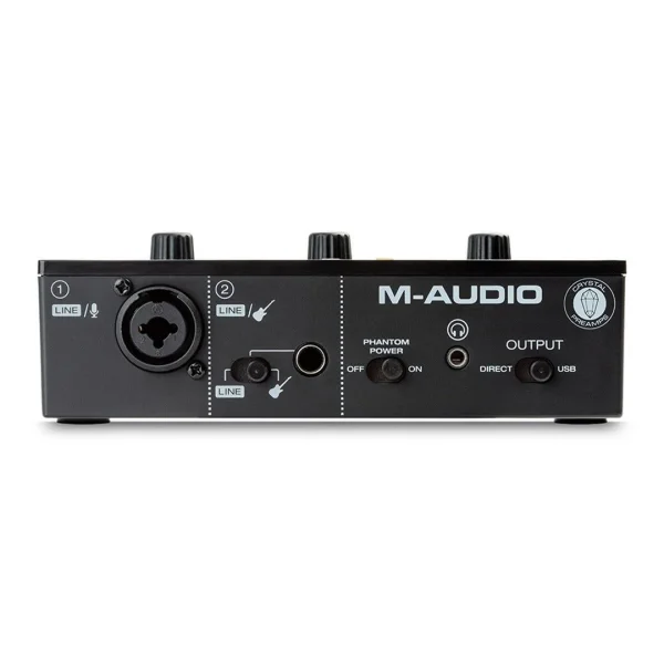 M-Audio M-Track Solo 2 Kanal, 48 khz, 1 Mikrofon giriş, Enstrüman girişli ses kartı