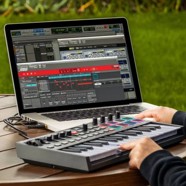 M-Audio Oxygen Pro Mini 32 tuş, Yarı-ağır mini-tuşe profesyonel USB/MIDI controller - Yeni nesil