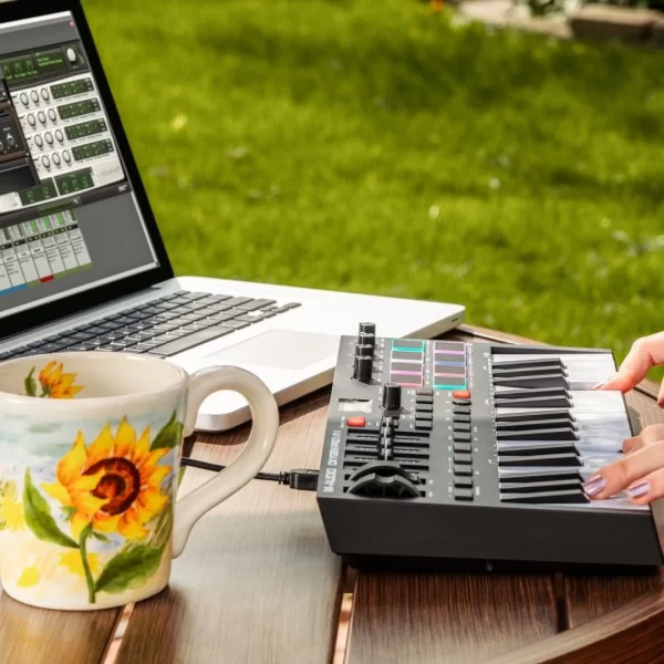 M-Audio Oxygen Pro Mini 32 tuş, Yarı-ağır mini-tuşe profesyonel USB/MIDI controller - Yeni nesil