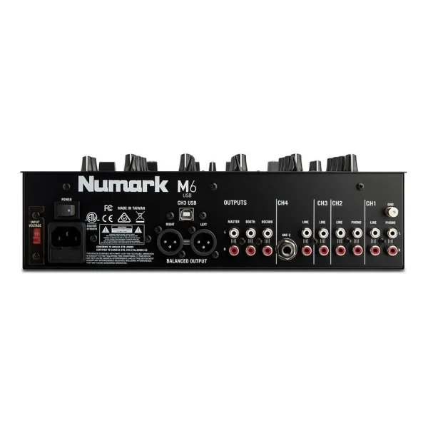 Numark M6 USB 4 Kanal DJ Mixer, USB