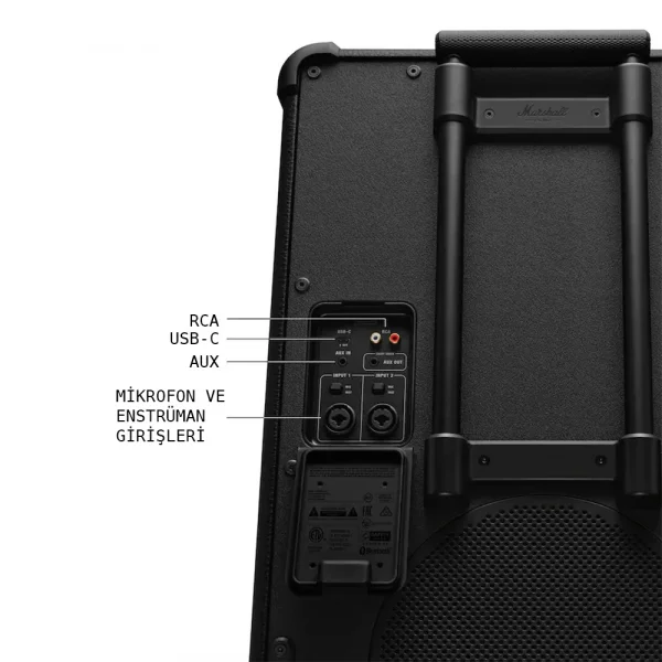 MARSHALL Bromley 750 BT Partybox Şarjlı Hoparlör 2x10 500W, blueotooth, 24 kg