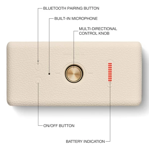 MARSHALL Emberton III Krem Bluetooth Hoparlör