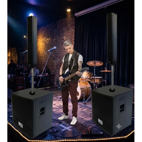 MCS K6418 Aktif 2x18 Sub + 6x4 Aktif Hoparlör Seti