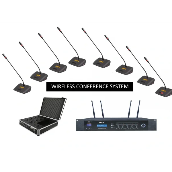 HTDZ 2288 Kablosuz Konferans Sistemi | 256 mikrofona kadar genişleyebilir.