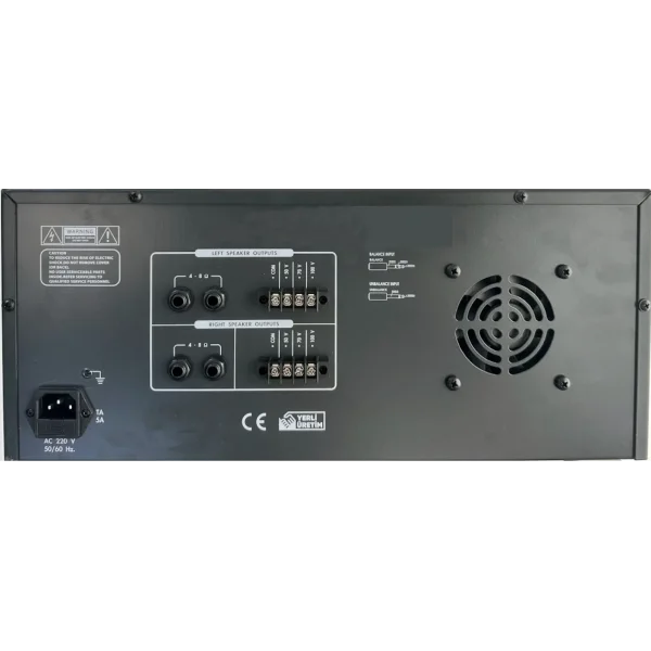 METEOR WORK-600T USB Mixer-Amfi, 2x300W/100V 4-ohm, 6 Mic/Line Reverb, Echo