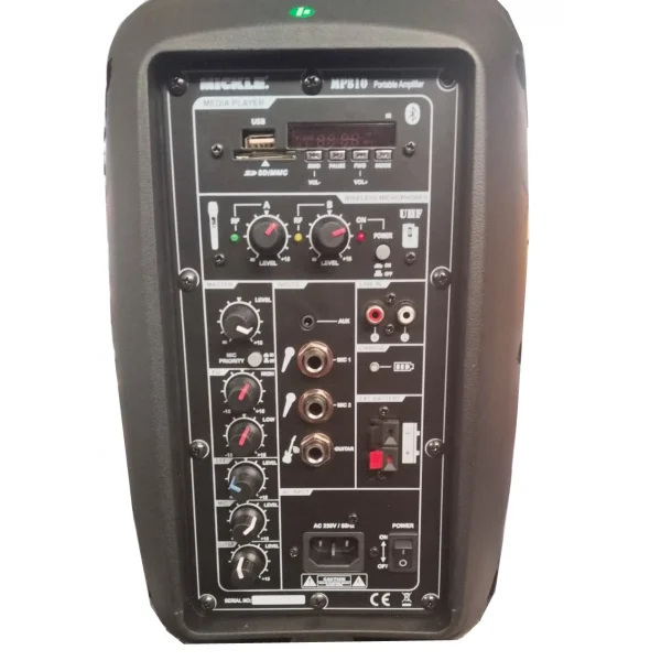 Mickle MP810 8 Şarjlı Portatif Hoparlör, EL+Headset Mikrofon, Efekt, USB, Bluetooth