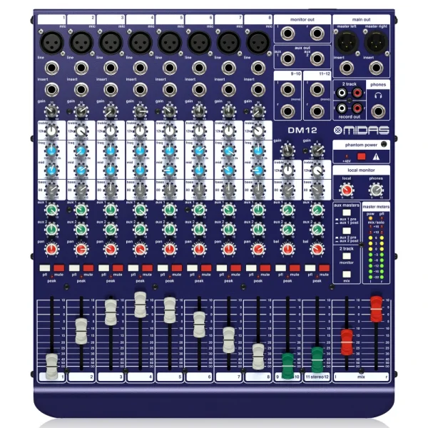 Midas DM12 12 Kanal Stüdyo Mixer
