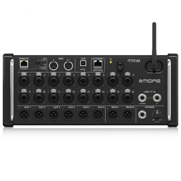 MIDAS MR18 18 kanal Dijital Mikser, iPad/Android Tablet Kontrollü