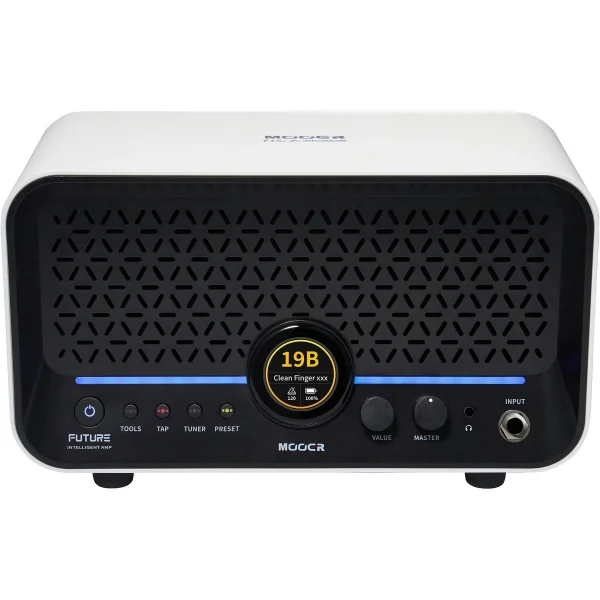 Mooer F15iLISWH Şarjlı Akıllı Gitar Amfisi (Snowfall White)