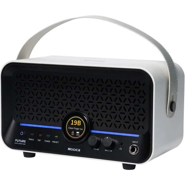 Mooer F15iLISWH Şarjlı Akıllı Gitar Amfisi (Snowfall White)