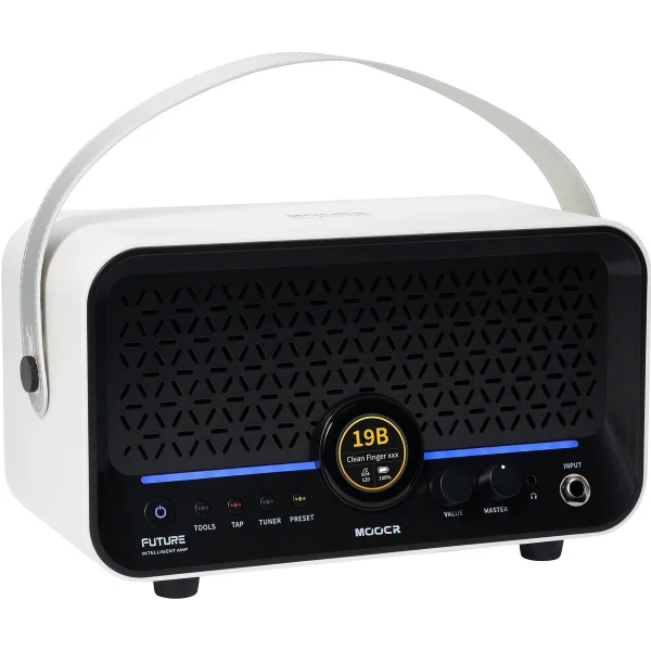 Mooer F15iLISWH Şarjlı Akıllı Gitar Amfisi (Snowfall White)