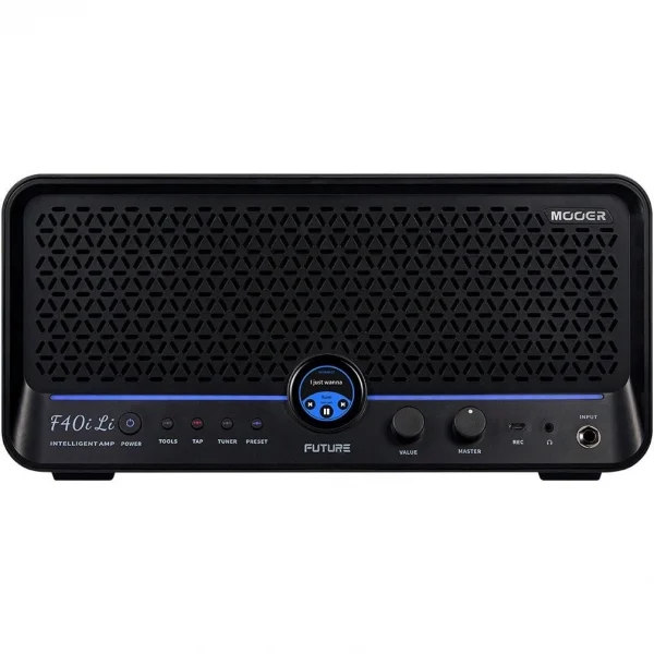 Mooer F40iLI/PB Şarjlı 40W Stereo Akıllı Gitar Amfisi Phantom Black