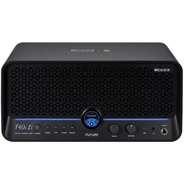 Mooer F40iLI/PB Şarjlı 40W Stereo Akıllı Gitar Amfisi Phantom Black