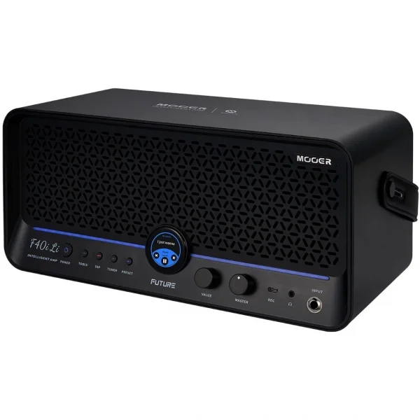 Mooer F40iLI/PB Şarjlı 40W Stereo Akıllı Gitar Amfisi Phantom Black