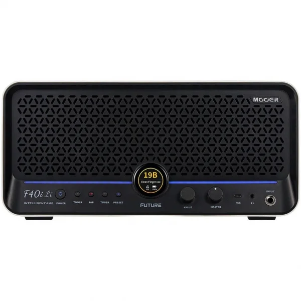 Mooer F40iLI/SWH Şarjlı 40W Stereo Akıllı Gitar Amfisi Snowfall White