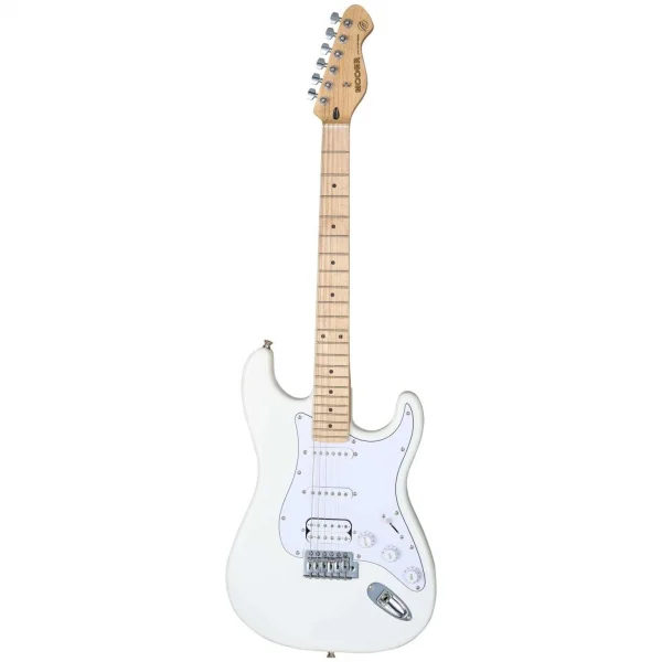 Mooer MSC11ProPWH Elektro Gitar (Polar White)
