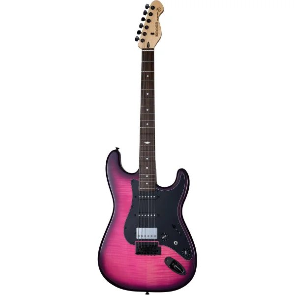 Mooer MSC31ProPPBR Elektro Gitar (Purple Burst)