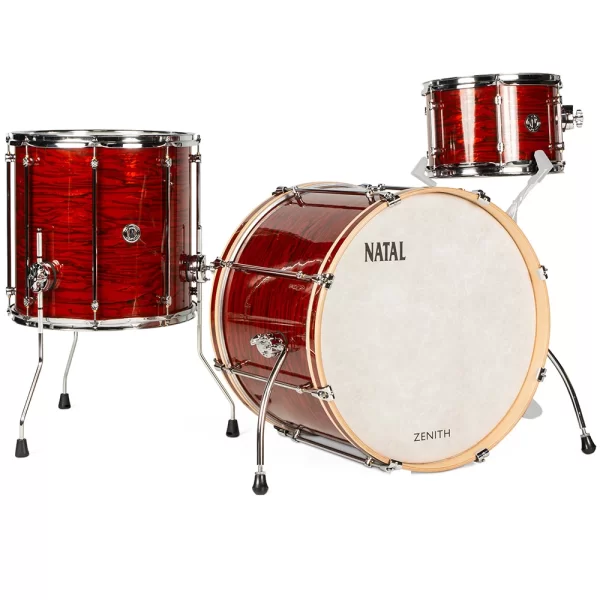 NATAL KZN-TR-FRD Zenith Forge Red 3 Parça (22B/12T/16F) Akustik Davul Seti