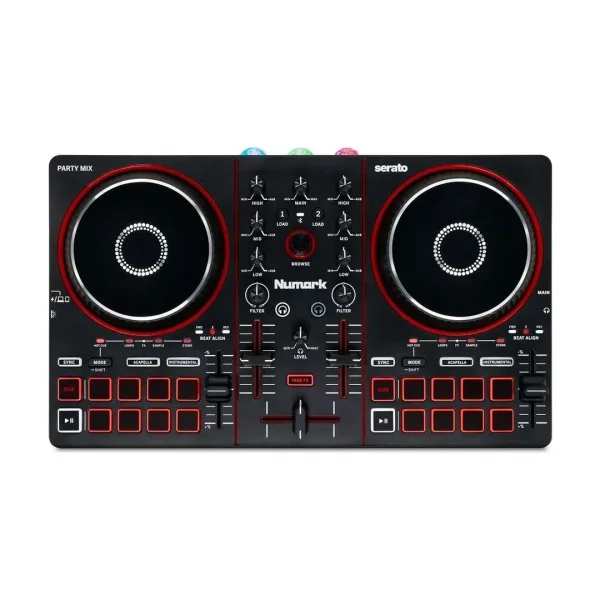 Numark Party Mix III 3. nesil LED Aydınlatmalı, Mobil cihaz uyumlu DJ kontroller
