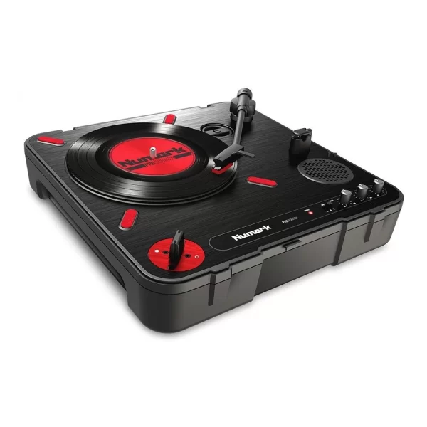 Numark PT01 Scratch Klasik tasarımlı, pilli, hoparlörlü USB scratch pikap
