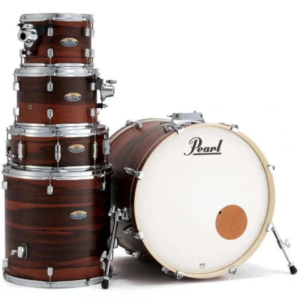 PEARL DMP925S/C828 Maple Mat Koyu Ceviz 5 Parça (22B/10T/12T/16F/14T) Aksamlı Akustik Davul Seti