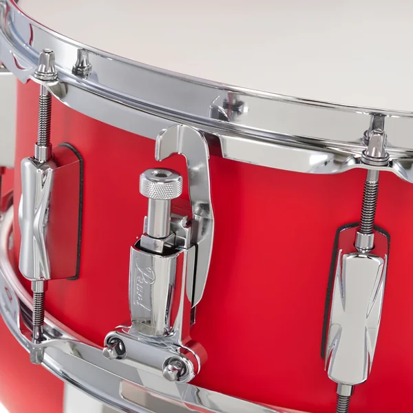 PEARL DMP925S/C889 Decade Maple Matte Racing Red 5 Parça (20B/10T/12T/16F/14S) Aksamlı Akustik Davul Seti