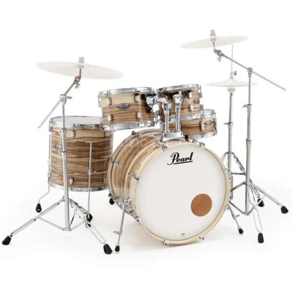 PEARL DMP925S/C889 Decade Maple Matte Racing Red 5 Parça (20B/10T/12T/16F/14S) Aksamlı Akustik Davul Seti