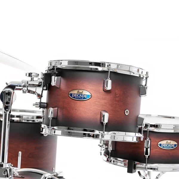 PEARL DMP984/C260 Decade Maple Satin Brown Burst 4 Parça (18B/12T/14F/14S) Aksamlı Akustik Davul Seti
